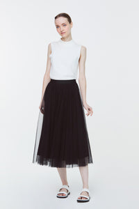 Mesh A-Line Skirt