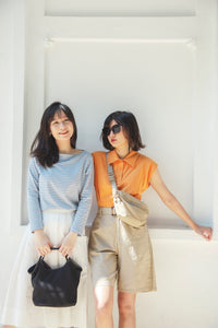 Collared Crop Top