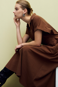 Button-Front Shirt Dress