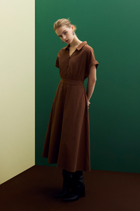 Button-Front Shirt Dress