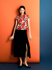 Chinese Knot A-Line Skirt