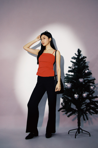 Turn-Down Pleated Cami
