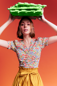 Floral Ruched Top