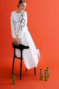 Graphic Cord Sweater