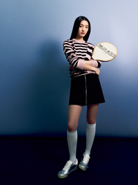 Contrast Stripes Knitted Top