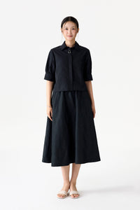 Mid Gathered Sleeve Shirt