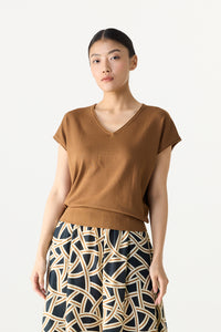 V-Neck Magyar Knit Top