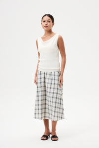 Draped Cowl Sleeveless Knit Top