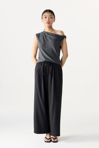 Elasticated Relaxed Straight Pants