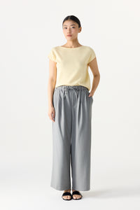 Elasticated Relaxed Straight Pants