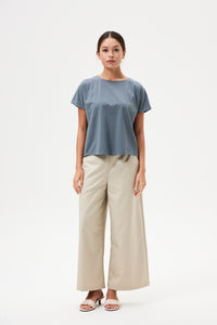 Pleated Back Flare Top