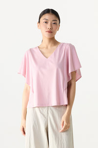 Flutter Sleeve Jersey Top