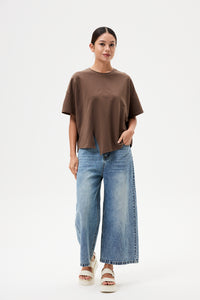 Asymmetrical Paneled Tee
