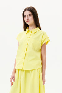 Paneled Sleeves Blouse