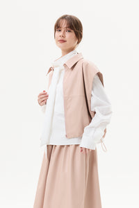 Leather Drawstring Vest