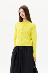 Buttoned Long-Sleeves Knit Cardigan