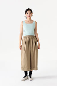 Pleated Wide-Leg Trousers