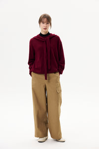 Wide-Leg Cargo Trousers