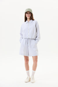 Contrast Waistband Stripes Shorts