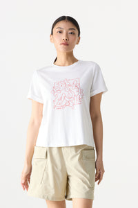 Abstract Floral Graphic Tee