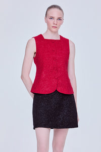 Lurex Tweed Waistcoat