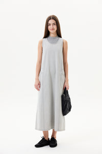 Functional Sleeveless Denim Dress