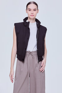 High-Neck Puffer Vest