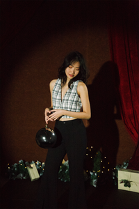 Tweed Cropped Vest