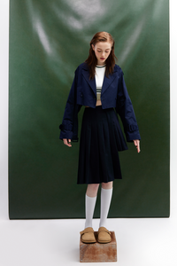 Crop Trench Coat