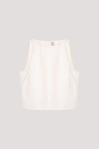 Embroidered Trim Halter Top