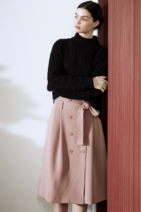 Button Paper Bag Skirt