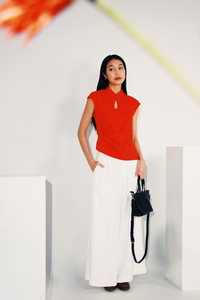 Asymmetrical Cheongsam Tee