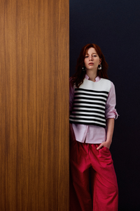 Knitted Stripes Tank Top