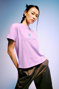 Holographic Round Ironed Tee