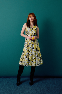 Tiered Floral Button Up Dress