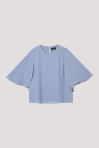 Flowy Sleeve Slit Blouse