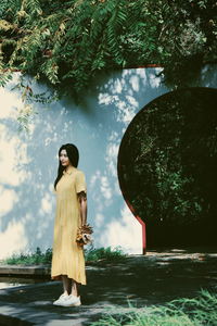 Butterfly Button-Down Dress