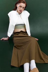 Adjustable Waistband Skirt