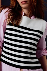 Knitted Stripes Tank Top