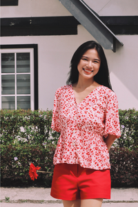 Printed V-Neck Shirt