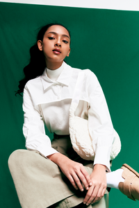 Pleated Wide Leg Trousers