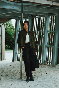 Panelled Drawcorded Trousers
