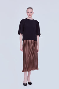 Flowy Sleeve Slit Blouse