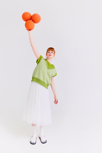 Mesh A-Line Skirt