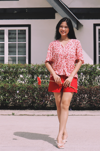 Printed V-Neck Shirt