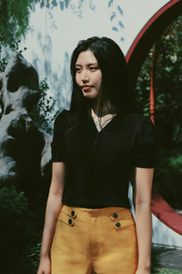 Decorative Buttons Shorts