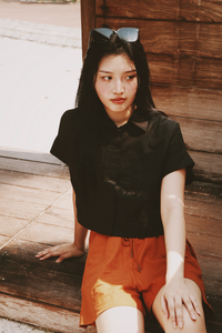 Oversized Collared Button Down