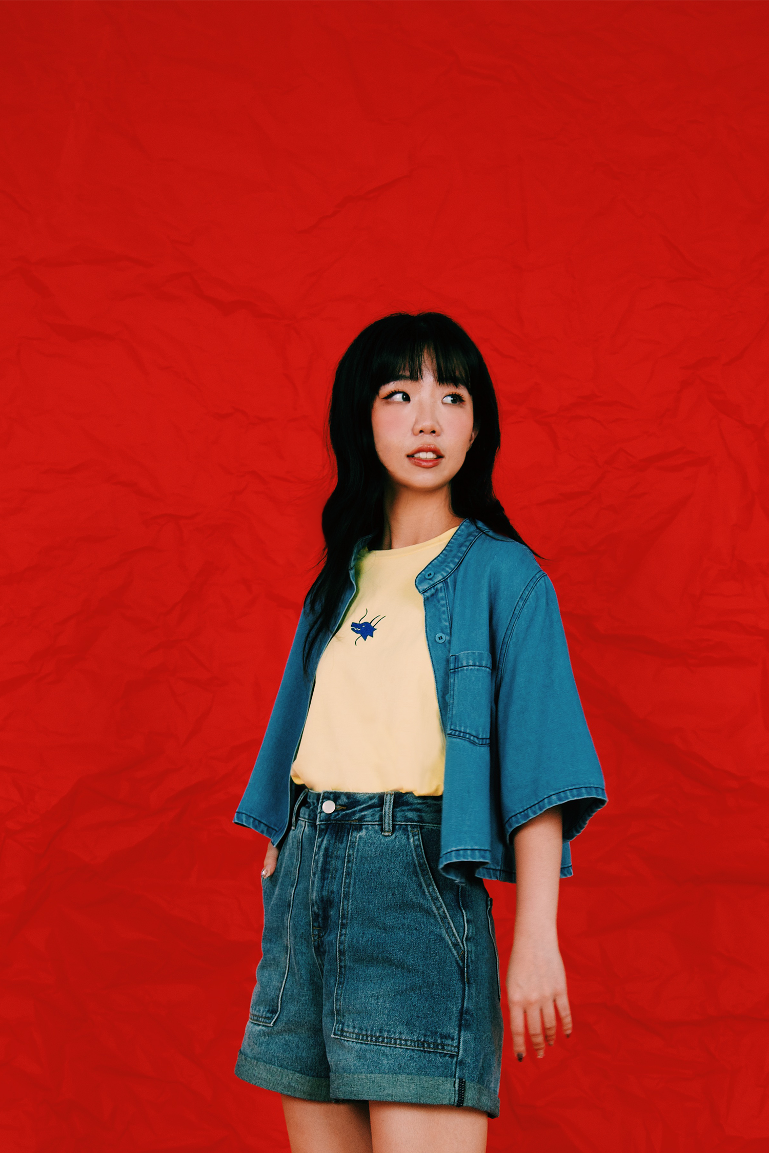 Red velvet sales jean jacket