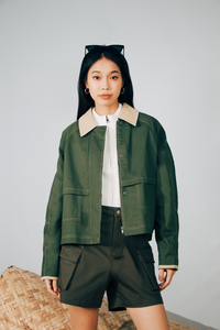 High Knitted Zipped Top