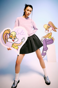 Embroidered Crew Neck Sweatshirt